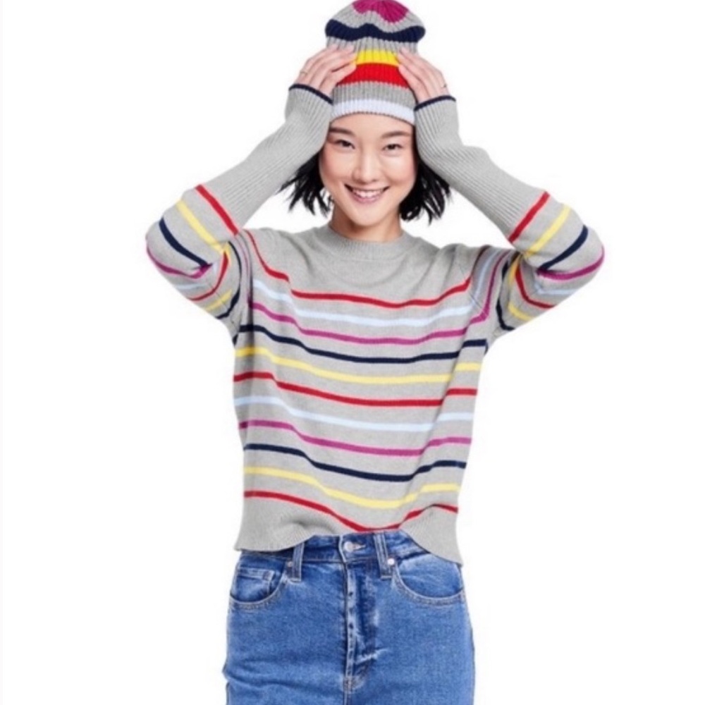 La Ligne‎ × Target Rainbow Striped Crewneck Sweater 1X